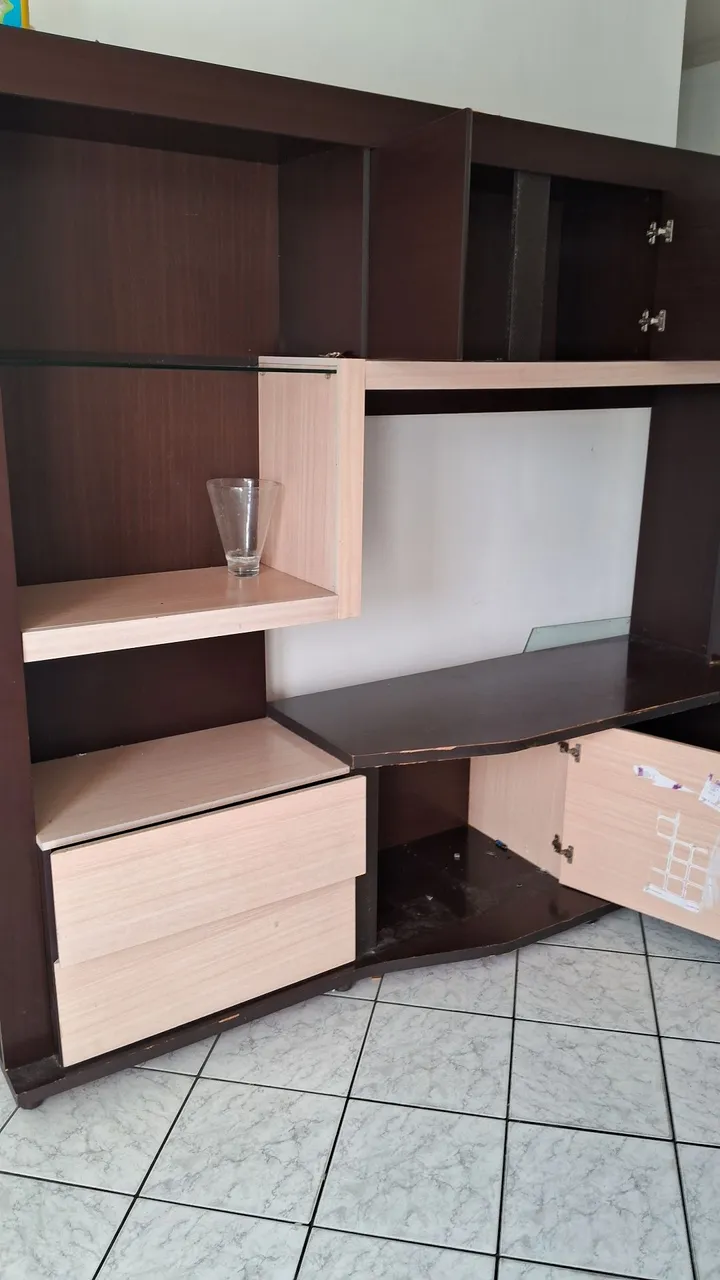 Móvel para organização com gavetas e nichos