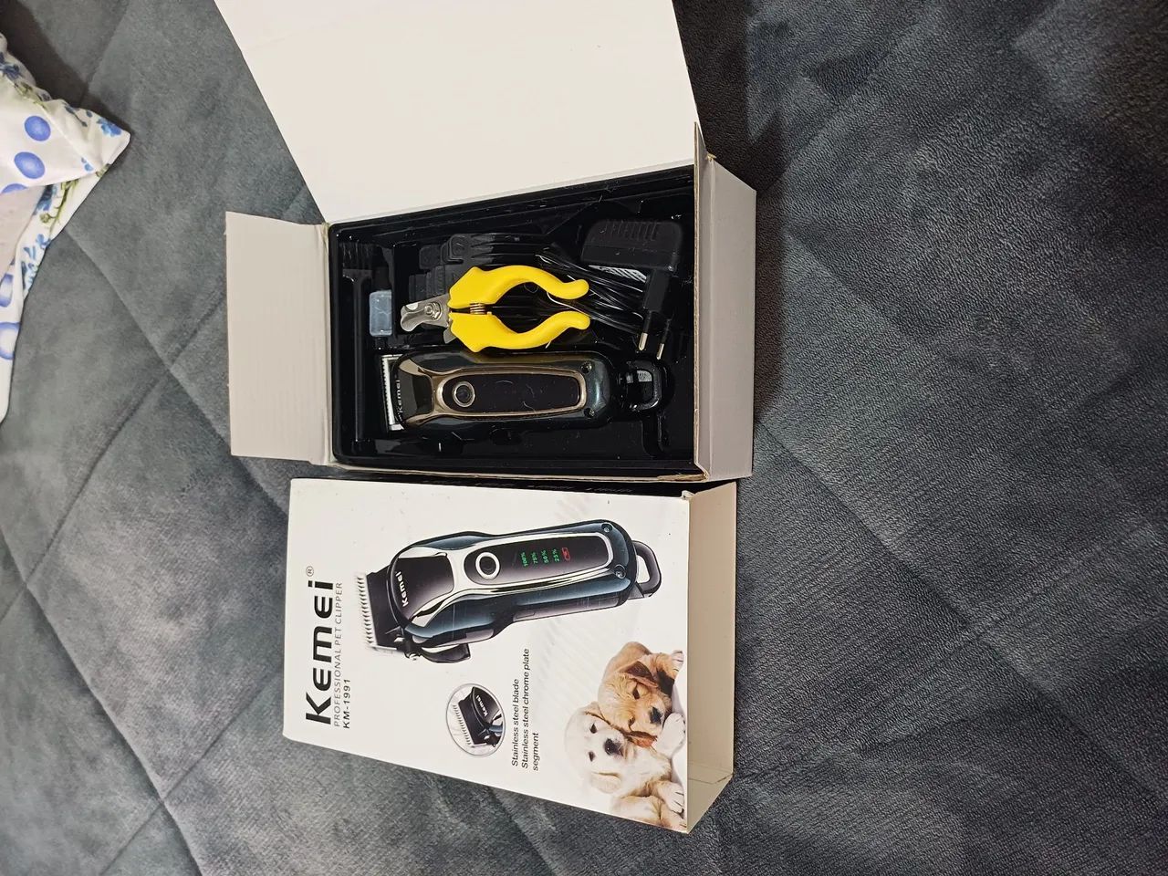 Máquina de Tosa Pet Kemei KM-1991 Bivolt Profissional - Foto 3