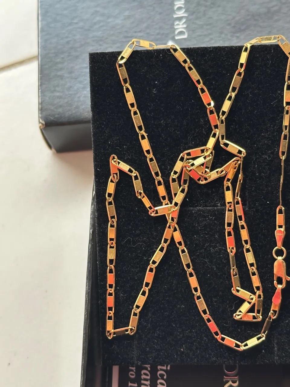 Lindo cordão de ouro 18 K novo sujeito a qualquer teste
