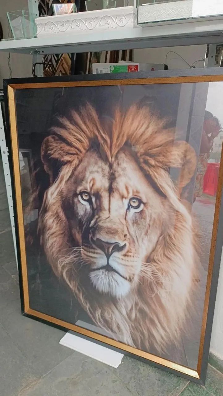 Quadro Decorativo Leão - Foto 4