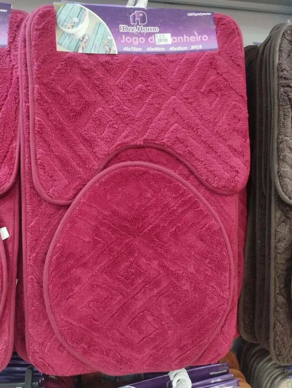 Red Bathroom Rug Set – FREE DELIVERY IN GOIÂNIA