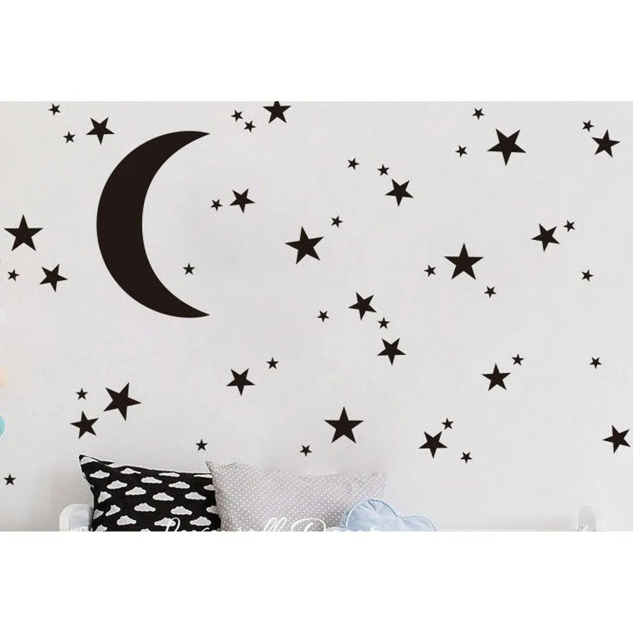 Adesivos de Parede Decorativos - Estrelas e Lua - Foto 5