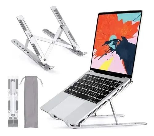 Suporte Ergonômico Alumínio para Notebook e Tablet - Ajustável - Foto 2