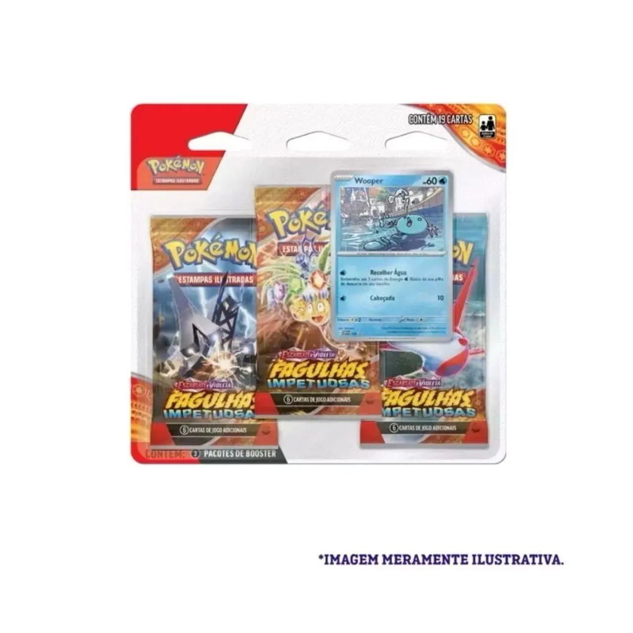 Triple Pack FAGULHAS IMPETUOSAS booster Pokémon TCG - Foto 3