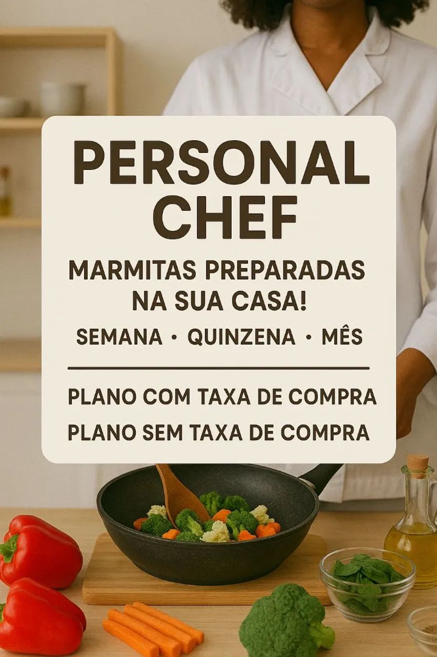 Personal Chef: Marmitas saudáveis e deliciosas