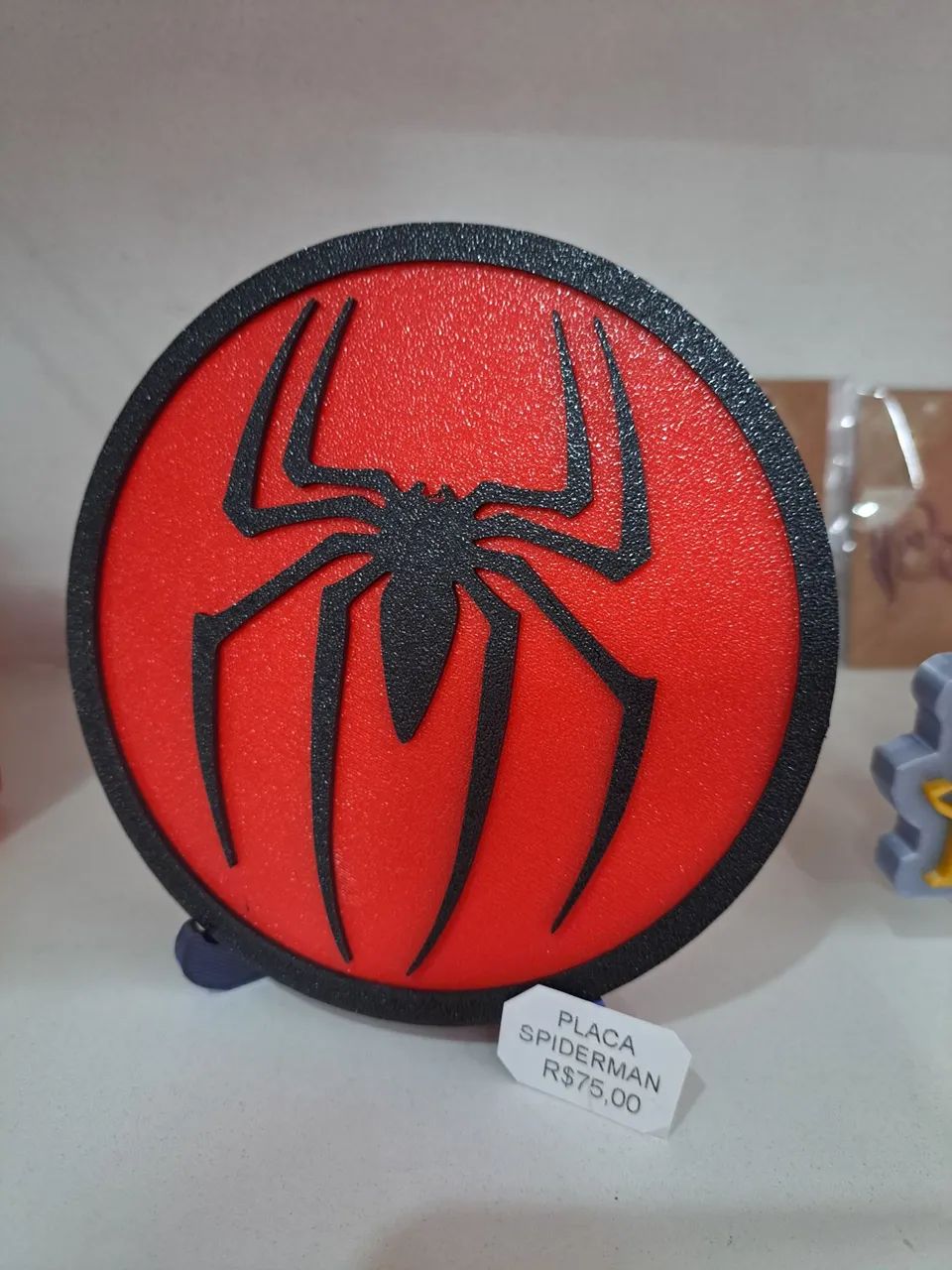 Homem Aranha Placa Decorativa 3D Print  - Foto 2