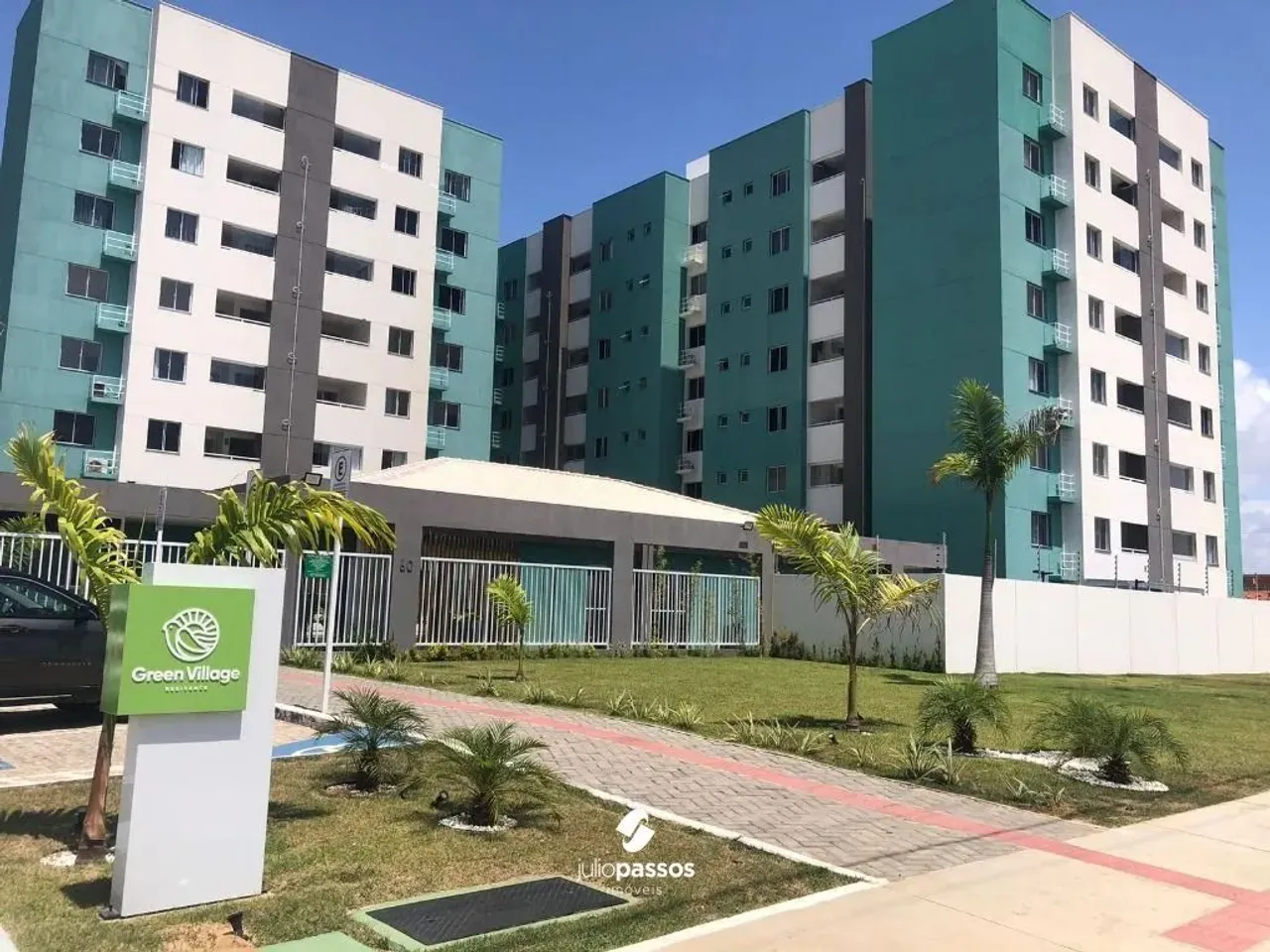 Apartamento à venda no Green Village Residence com 71,45m², 3 quartos - Barra d