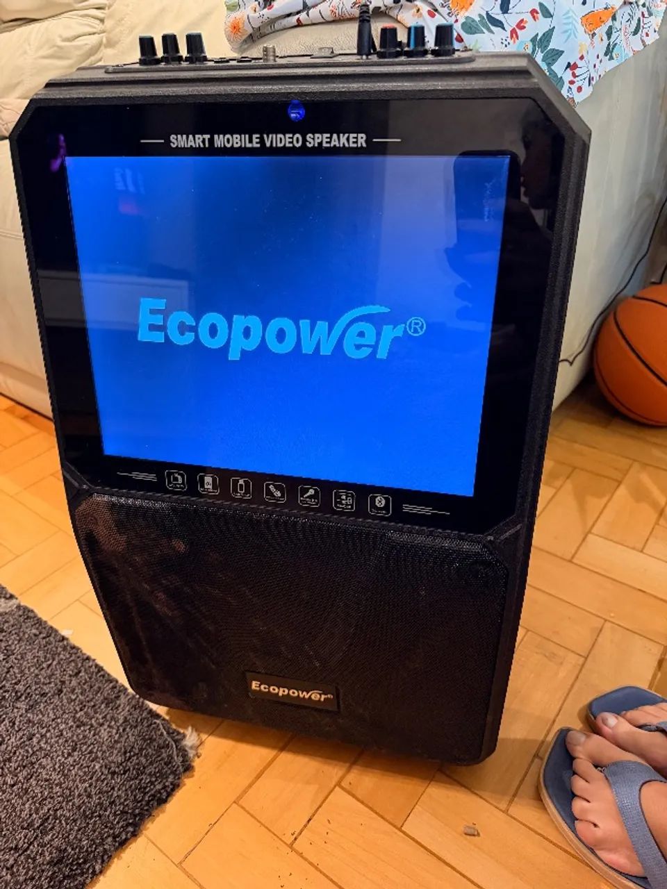 Caixa de Som Ecopower EP-S606 com Tela, Bluetooth, HDMI e USB
