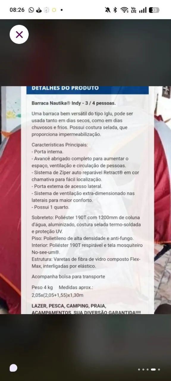 Barraca Nautika Indy 3/4 - Foto 5