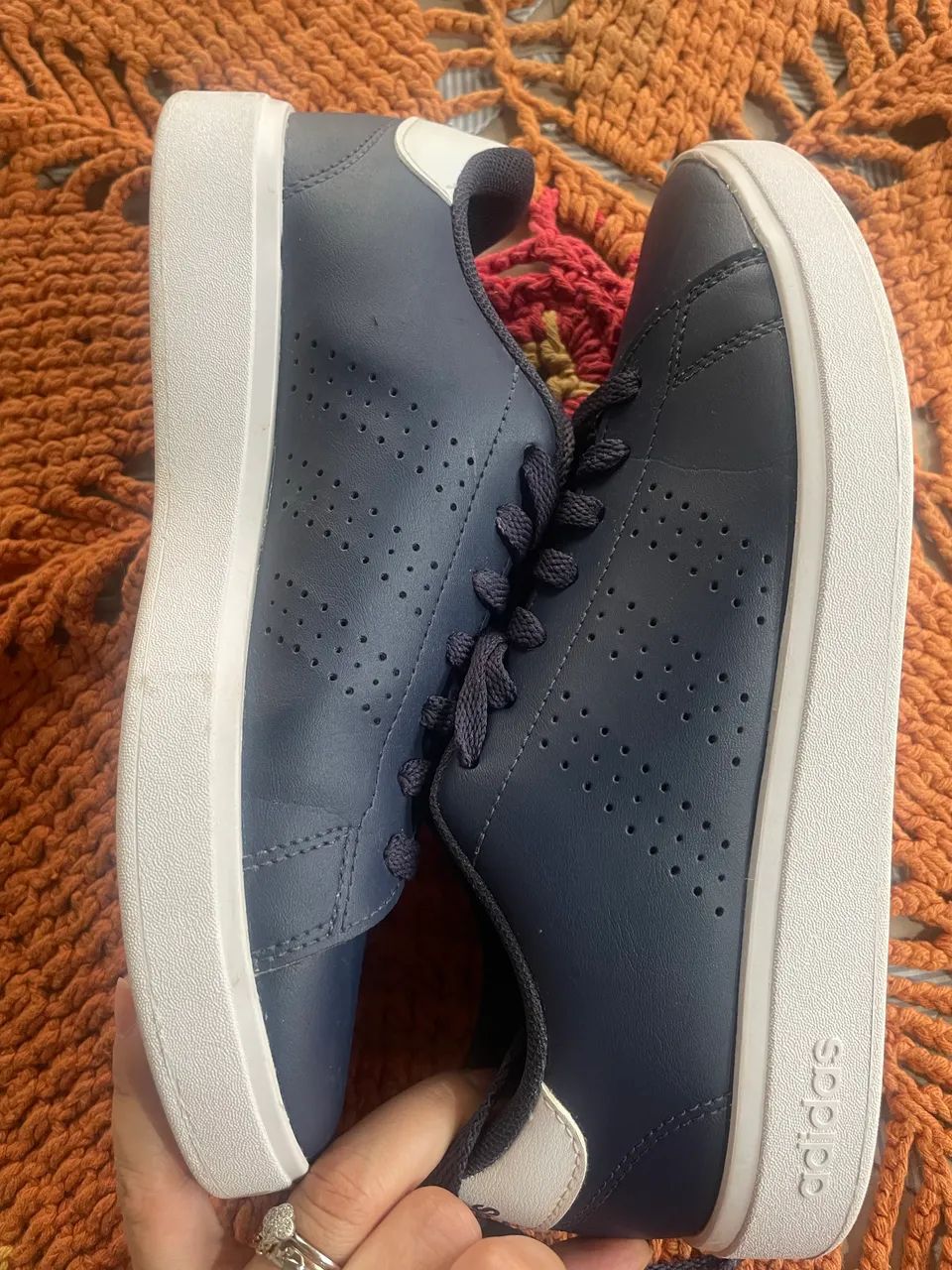 Tênis Adidas azul 39 - usado 3 x - Foto 2