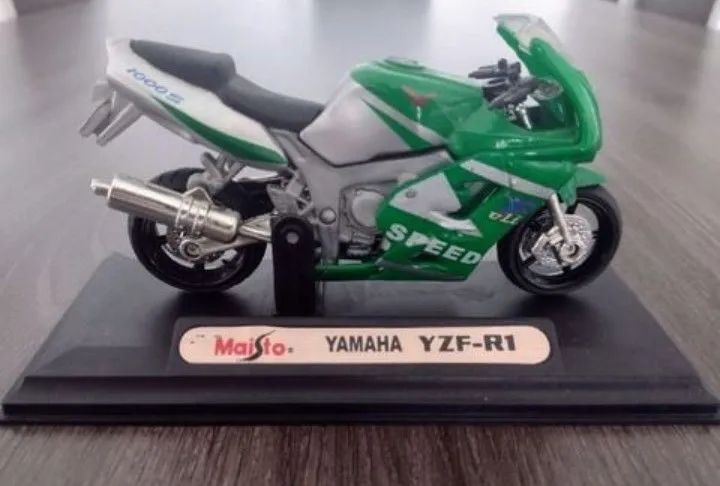Miniatura Moto Yamaha YZF-R1 de 1998