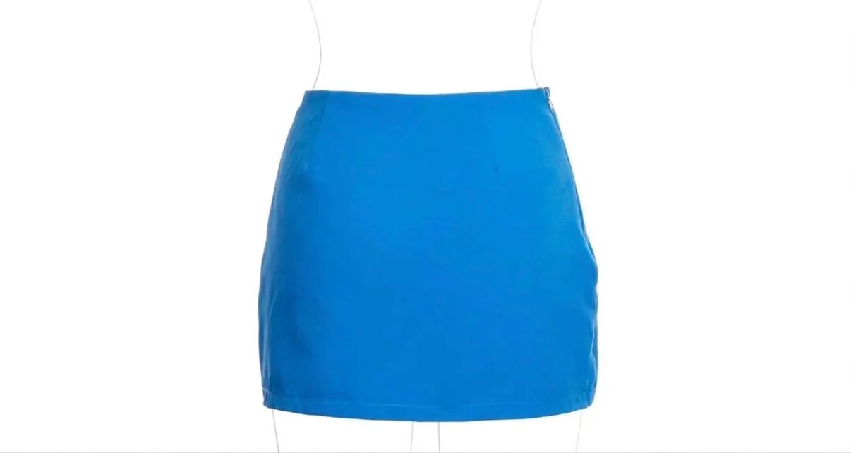 Saia azul Tamanho G - 40 - Foto 2