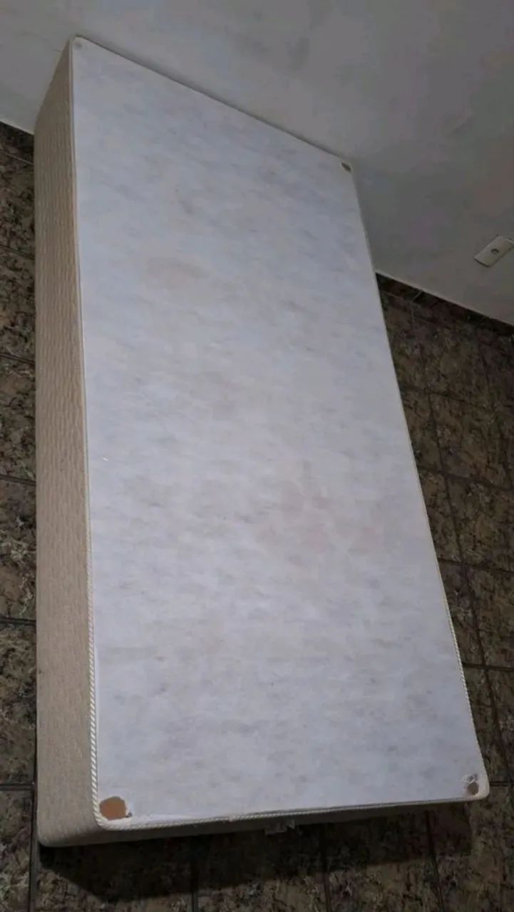 Cama Box Solteiro Completa (Colchão + Base Box + Cabeceira com Tomada) - Foto 5