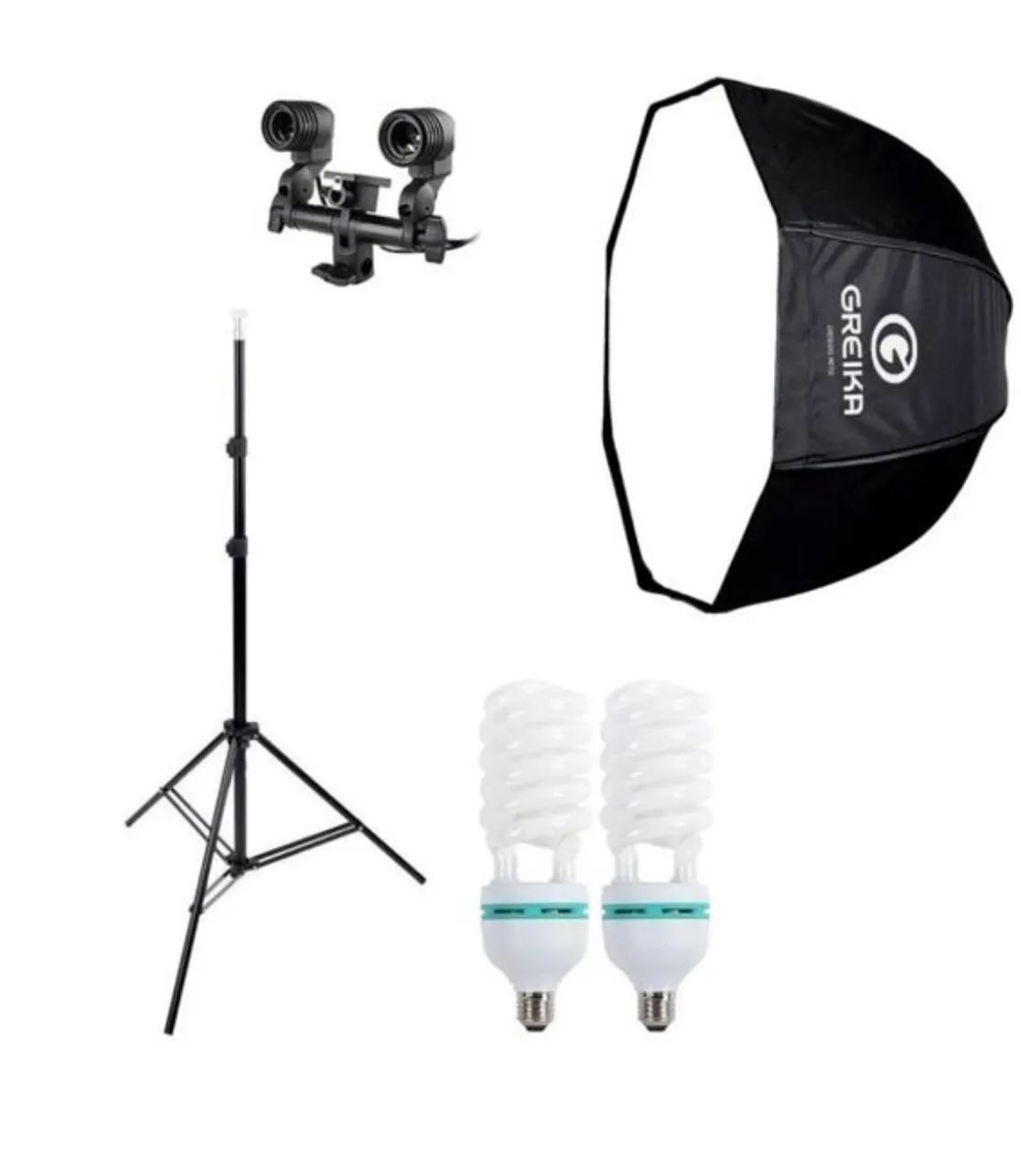 Kit soft box sombrinha - Foto 5