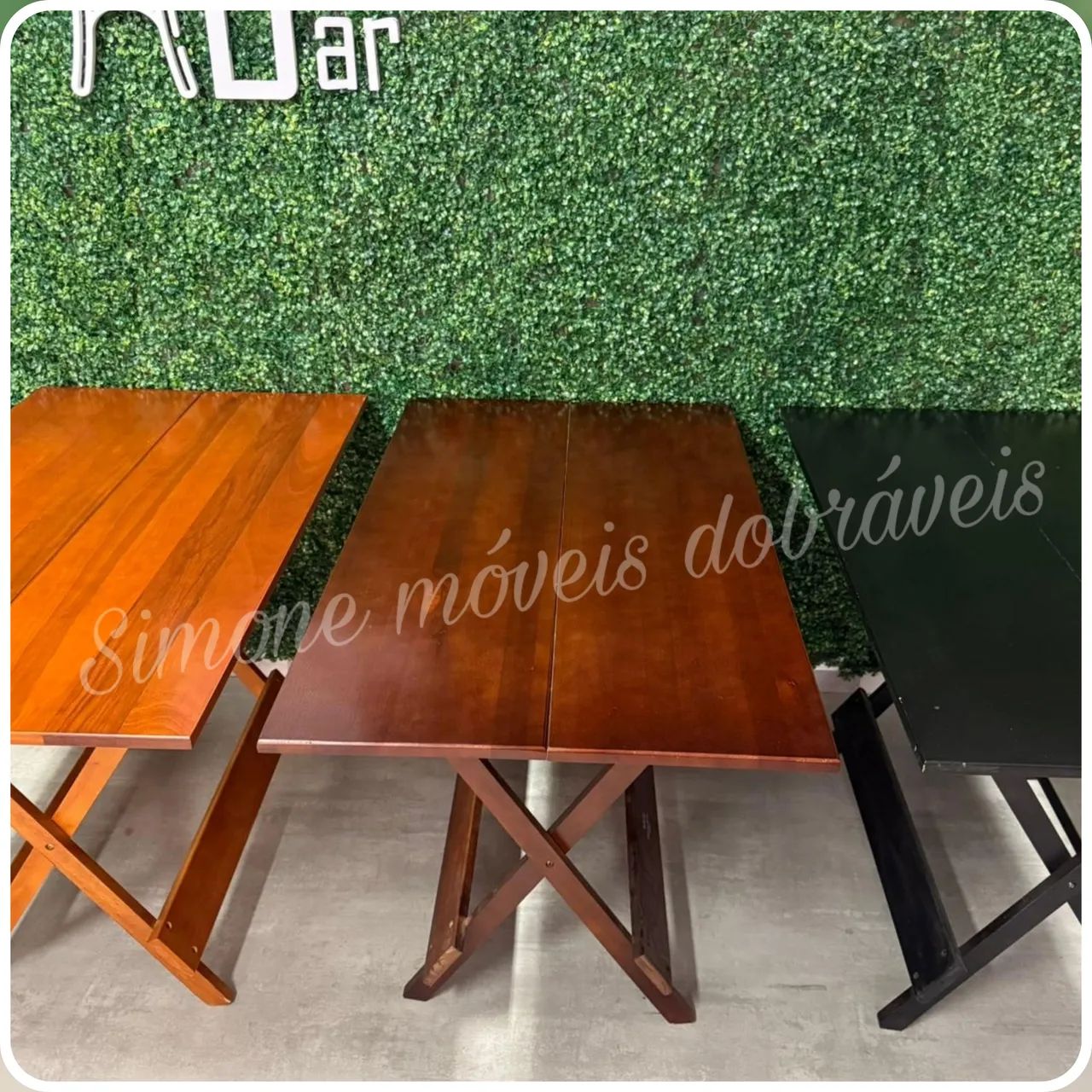 Mesa 1,20x70 com 4 cadeiras Madeira  - Foto 4