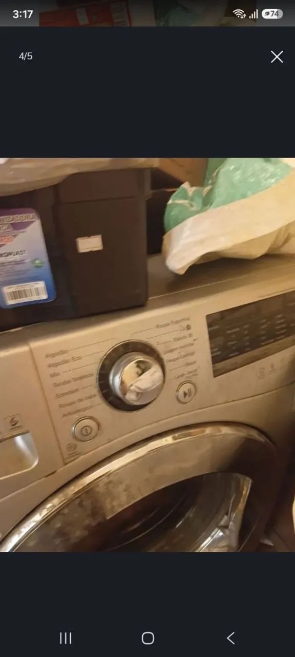 Máquina de lavar e secar LG 8kg - Foto 4