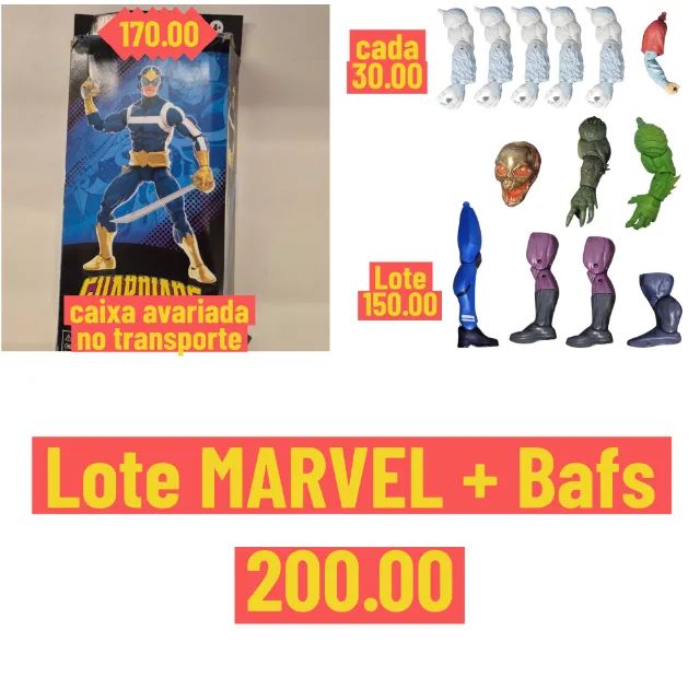 Lote Marvel Legends e BAFS