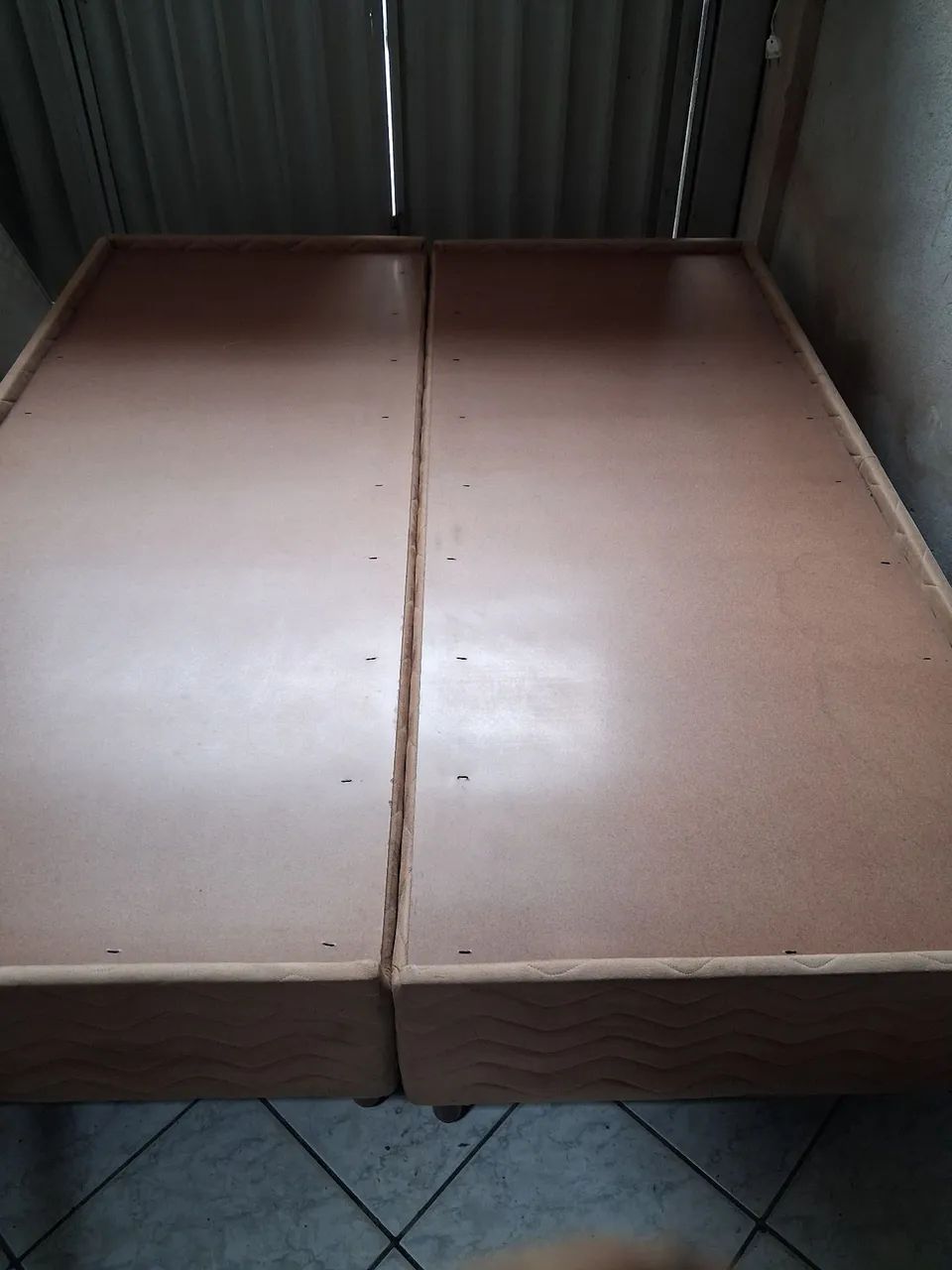 Cama de casal king com base e colchão completo. * - Foto 3
