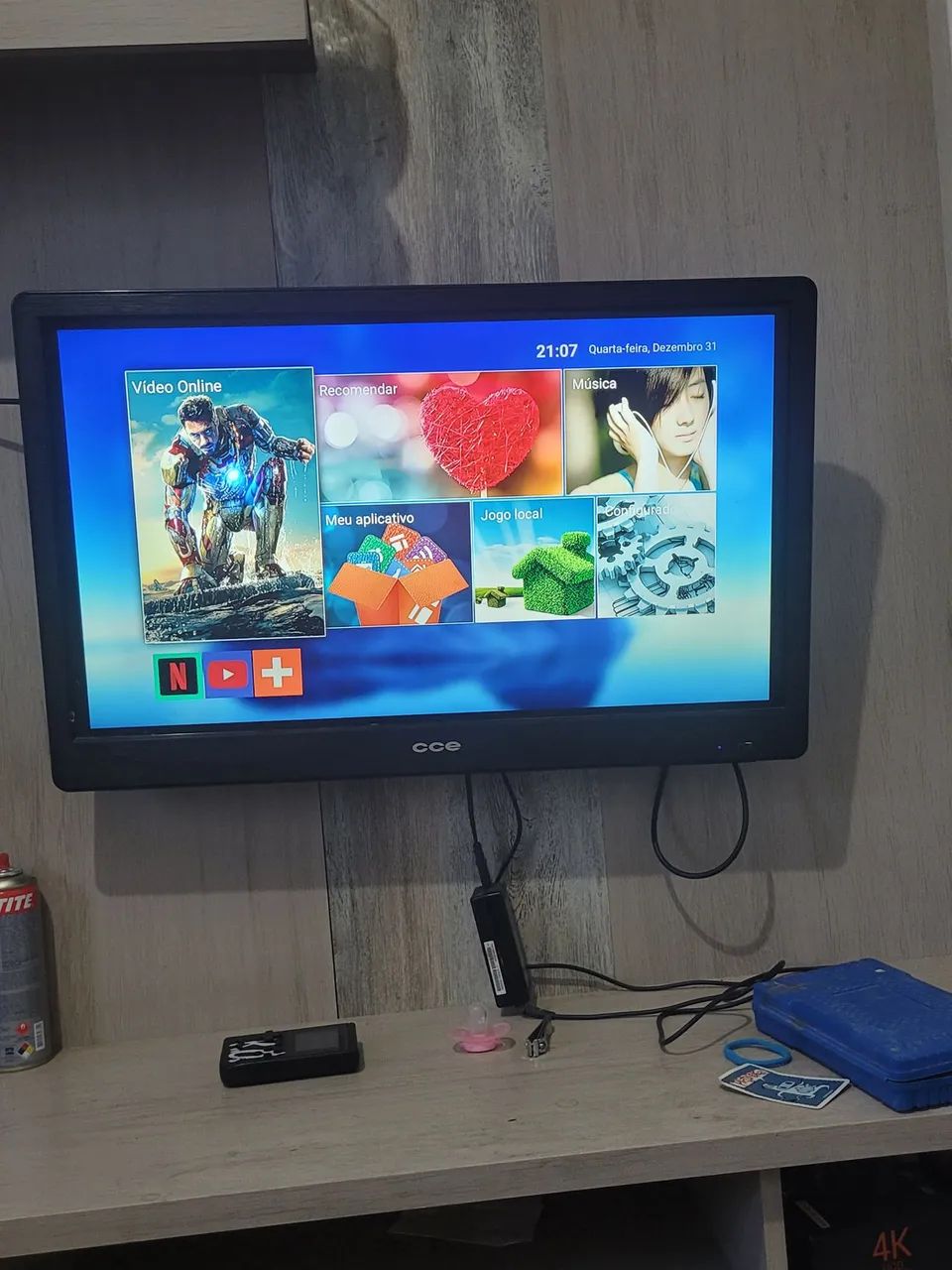 Tv 29 polegadas+tv box