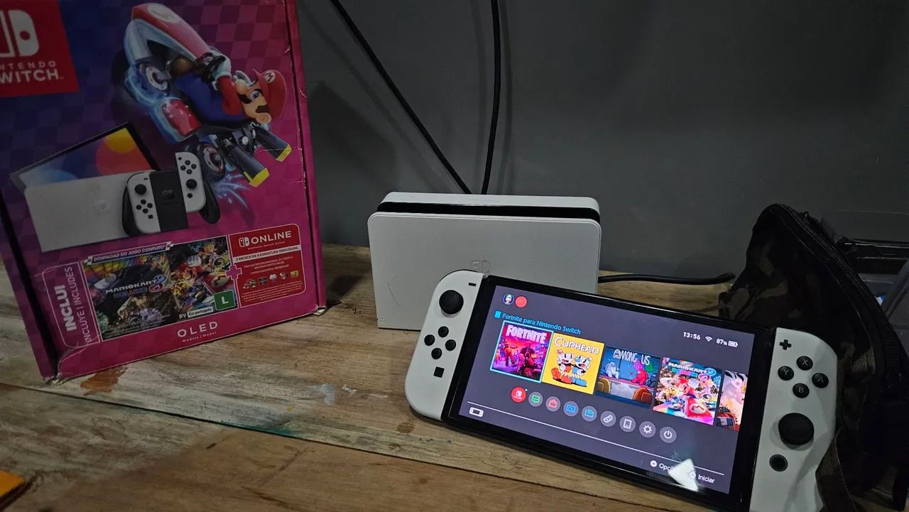 NINTEDO SWITCH OLED 7 MESES DE USO COM NOTA FISCAL