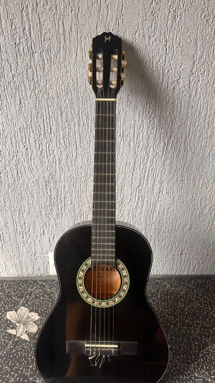 Violão Michael Preto + Capa. - Foto 4