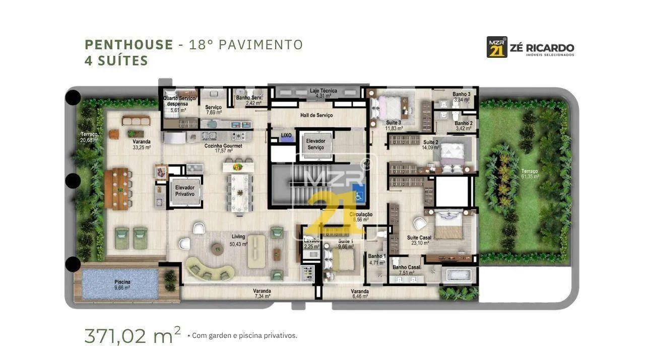 Apartamento Penthouse Exclusiva Essence Du Parc