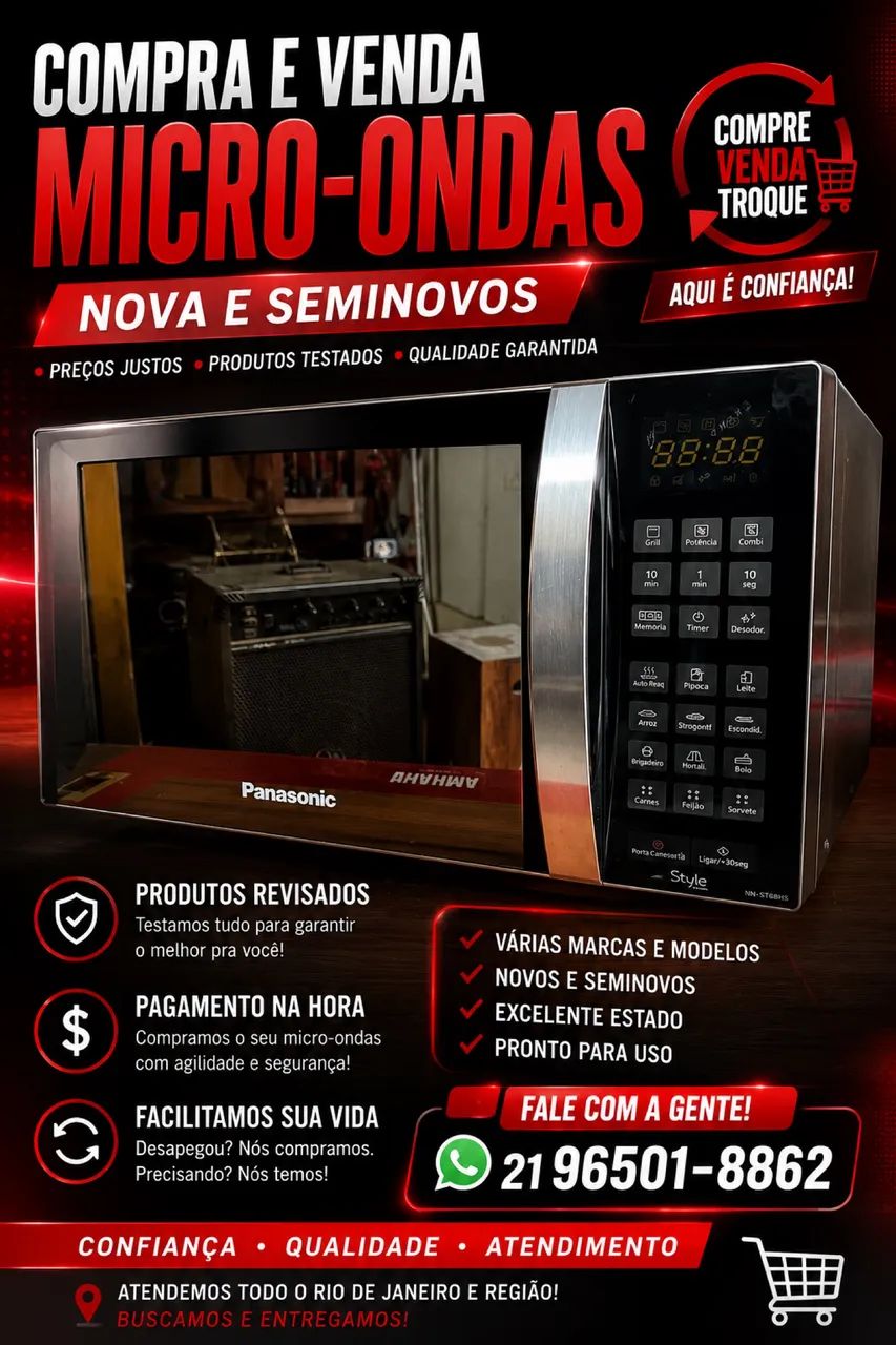 Compra e vendo microondas.