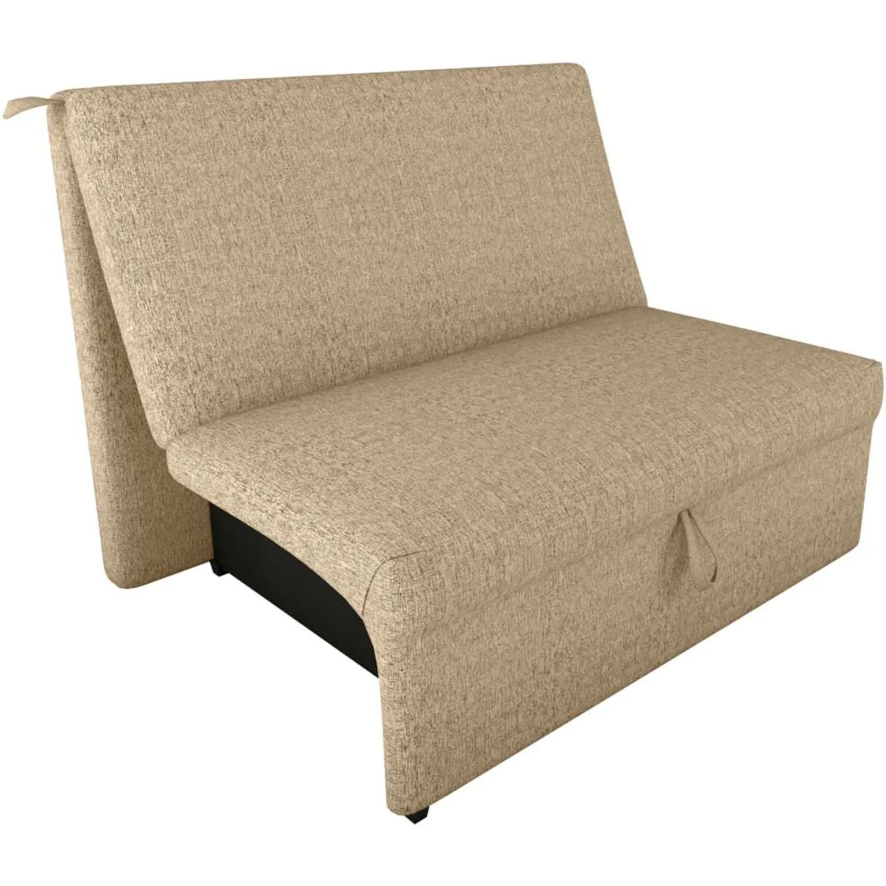 [NOVO!] Sofá-Cama 2 Lugar Malu 113cm Linho Bege - Matrix - Foto 3