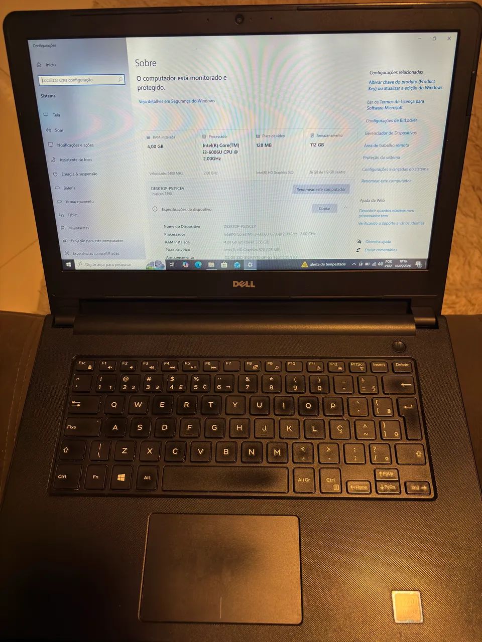 Notebook Dell Inspiron 5468 - Notebooks - da Lagoa, Itapecerica da