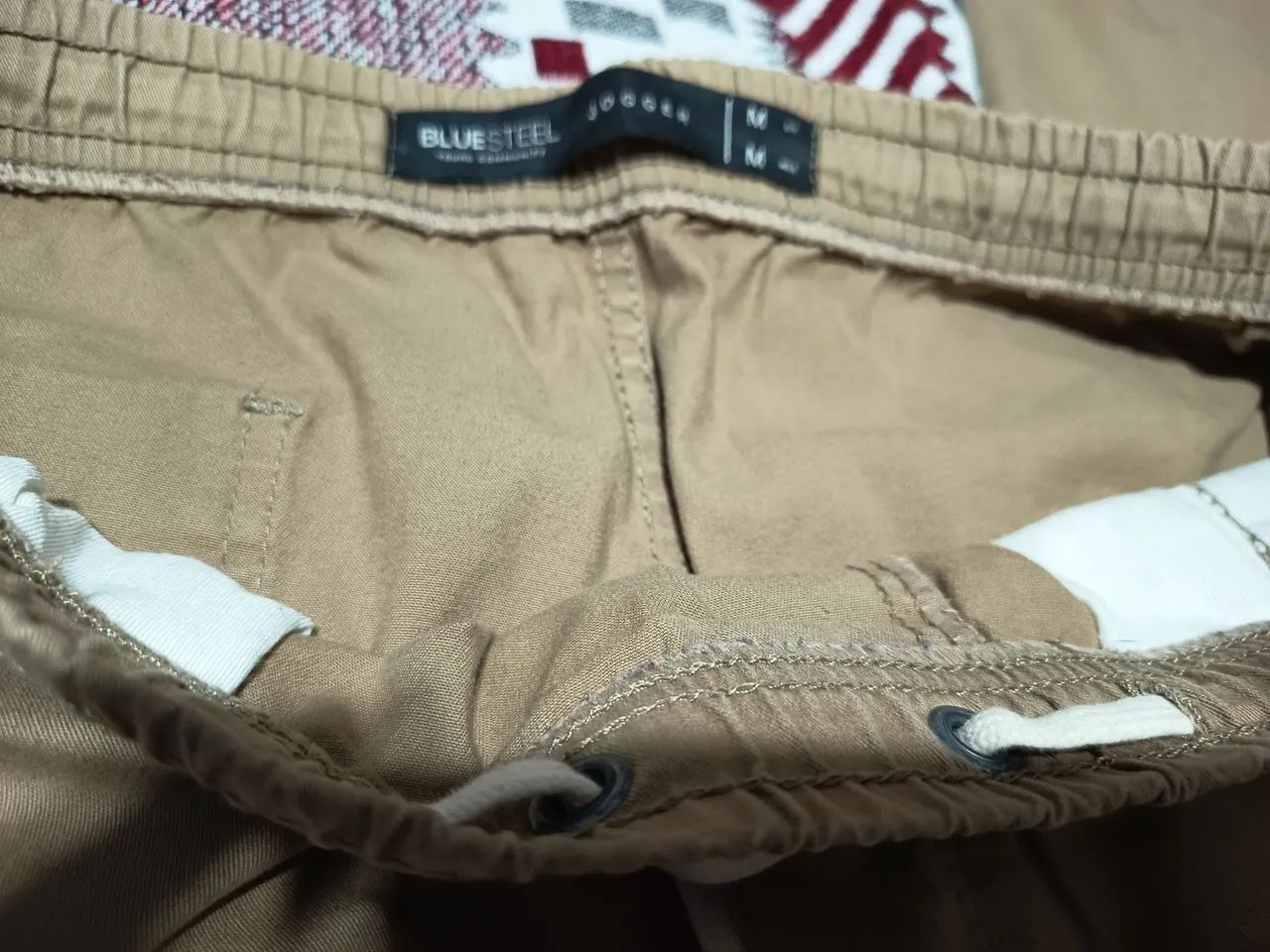 Calça sarja Jogger M BLUE STEEL caqui  - Foto 4