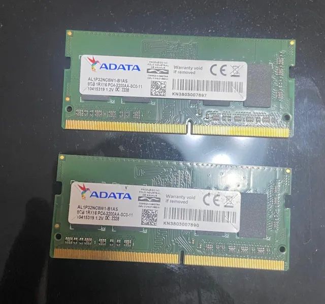 KIT MEMORIA RAM DDR4 2X 8GB PARA NOTEBOOK ADATA 