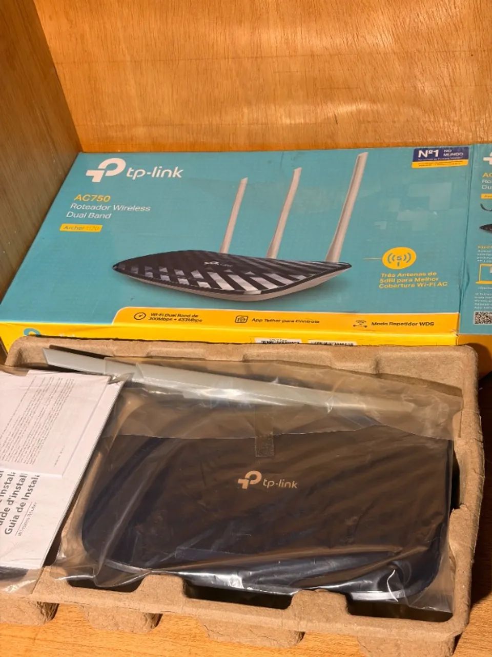 Modem Roteador Tp-link Archer C20 Com Fonte Cor Azul - Foto 4