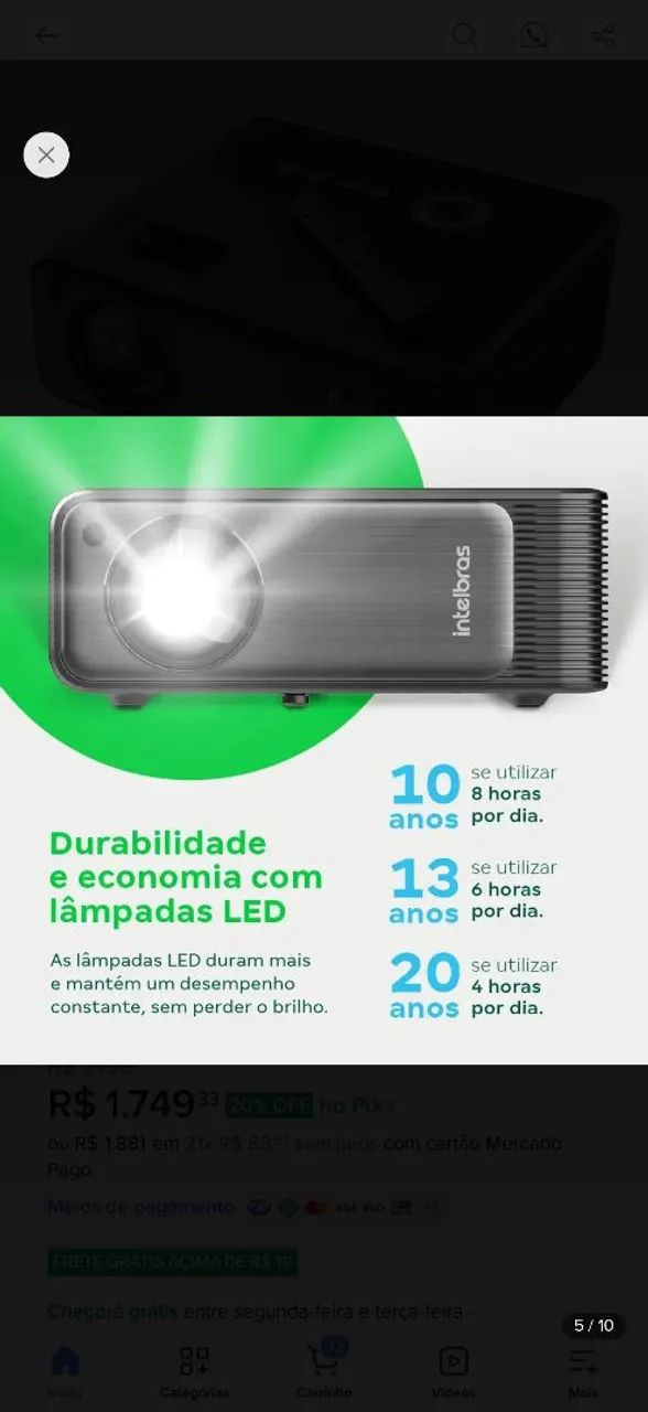 Projetor Intelbras Novo - Foto 6