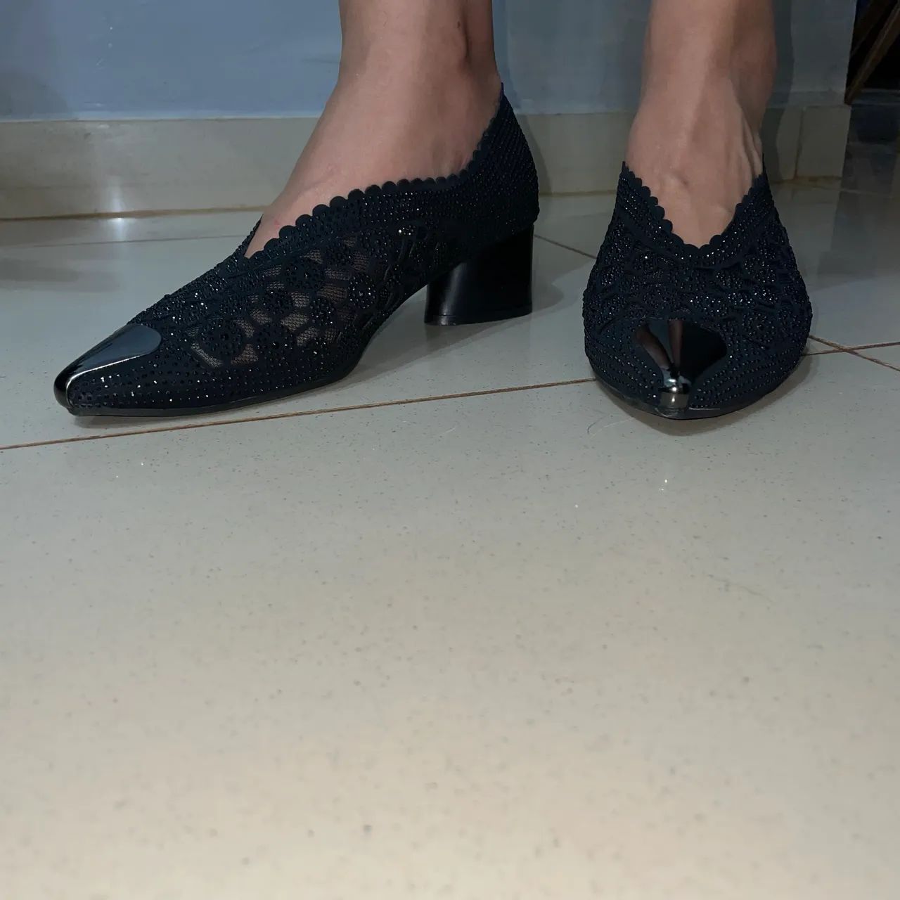 Sapato preto elegante número 35 - Foto 4
