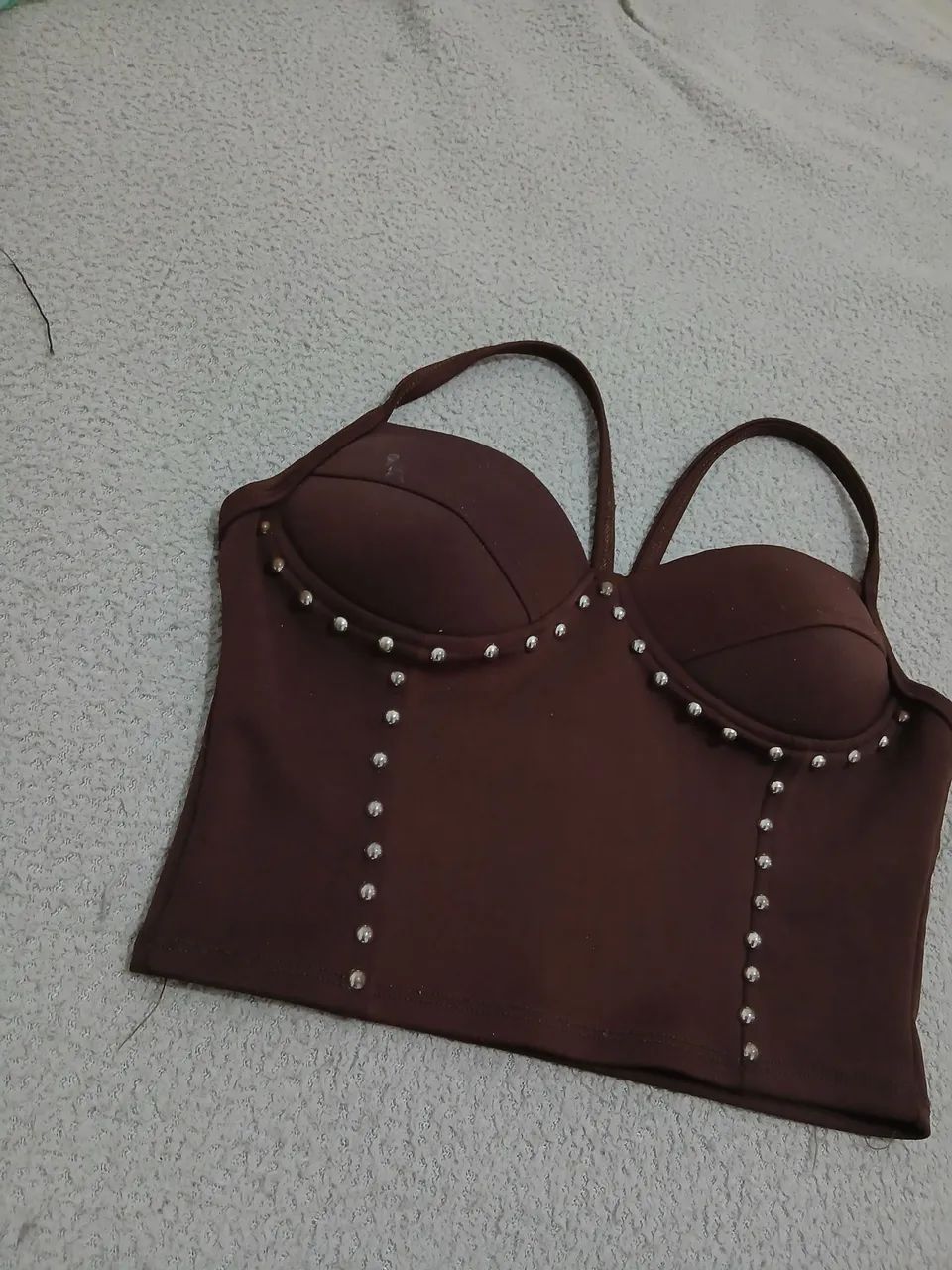 Cropped Marrom - Foto 2