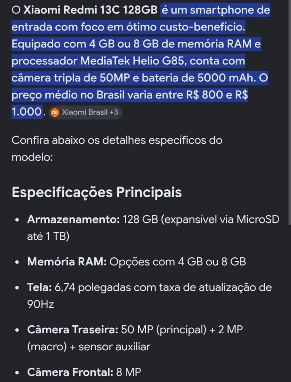 Redmi 13C 128 Gb 8 ram - Foto 2