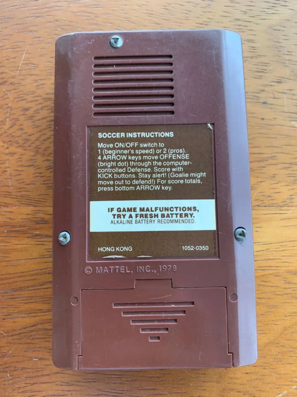 Mattel Electronics Soccer - Mini Game - Anos 70 - Consoles de