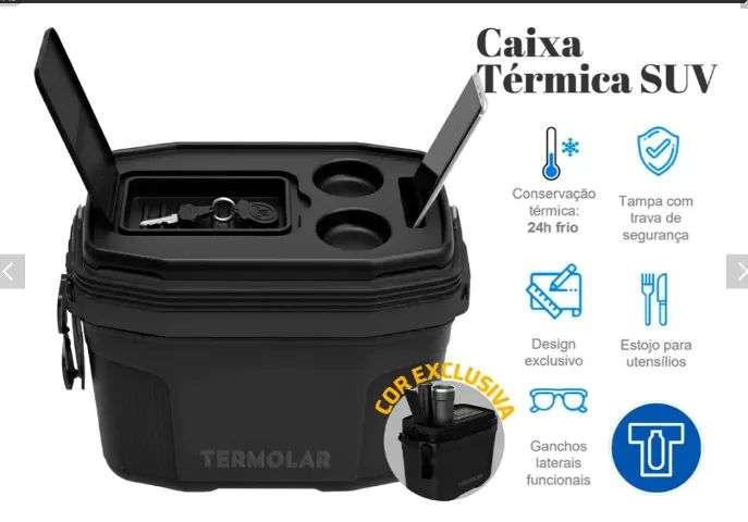 Caixa Termica Suv Cooler Com Alça 20 Litros Praia Pesca Camping - Foto 3