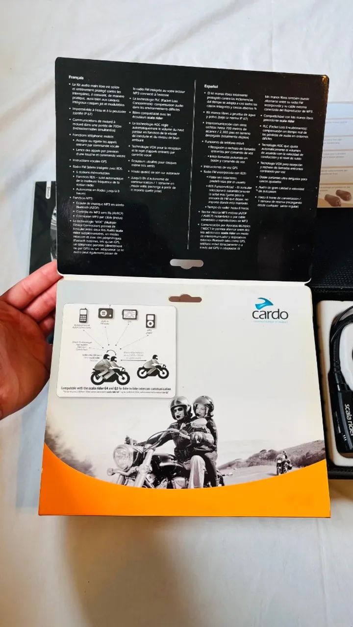 6 Intercomunicador - Cardo - Q2 MultiSet PRO (Nunca usado, ele tem 2 HEADSETS incluso) - Foto 4