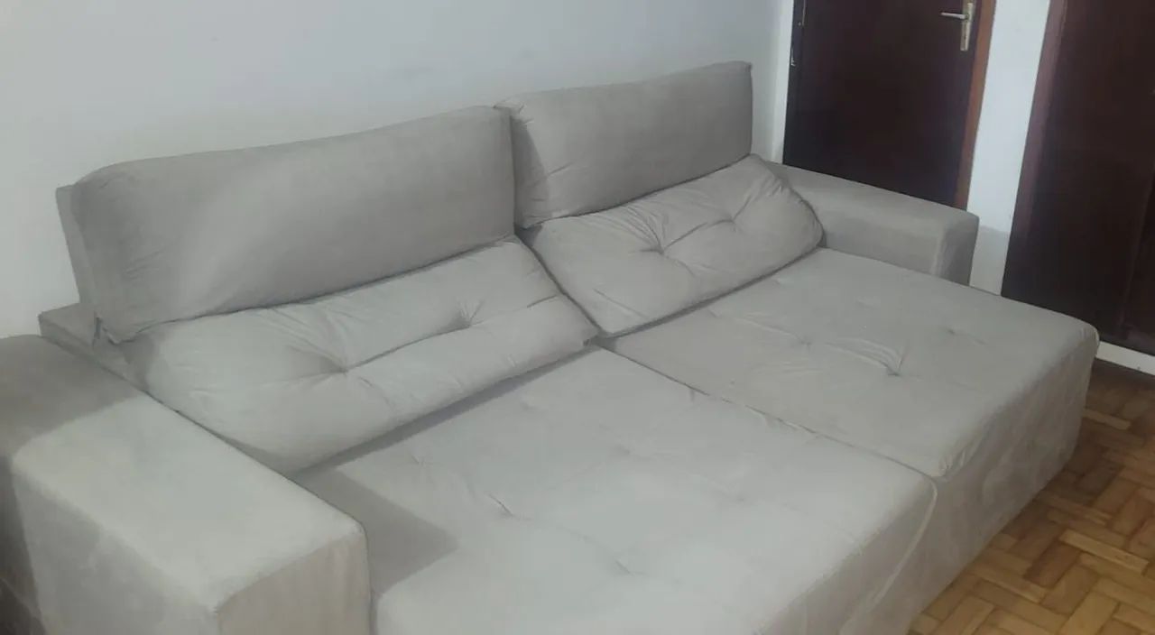 Sofá 2,5 metros retrátil e reclinável - Foto 3