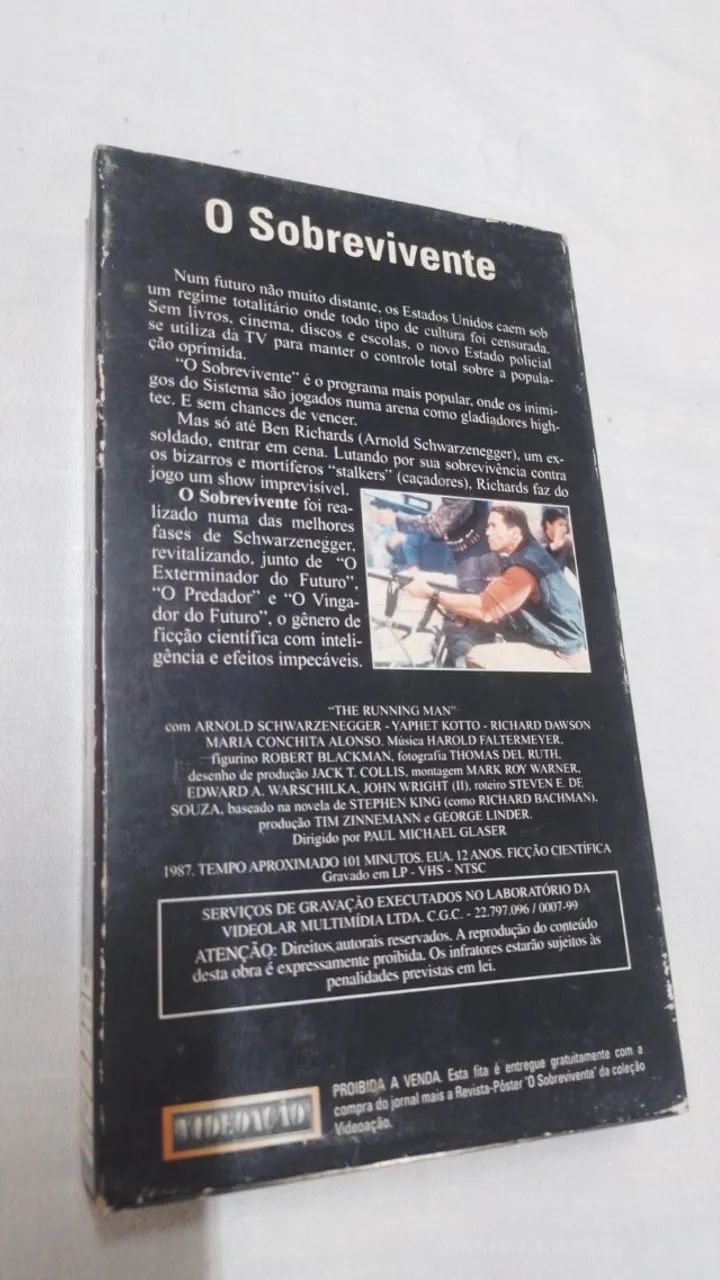 VHS Box VIDEOAÇÃO - O Sobrevivente - Legendado ( 24198 ) - Foto 2