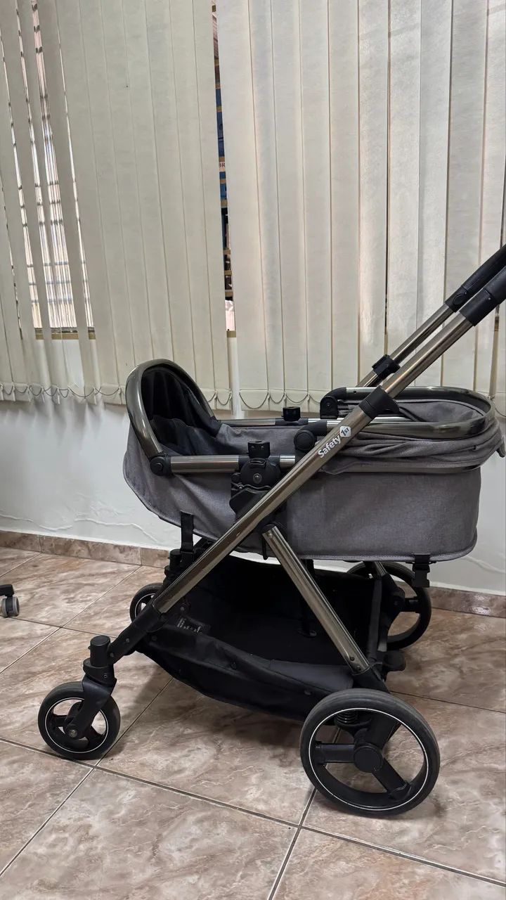 Carrinho Safety, bebê conforto e base isofix - Foto 4
