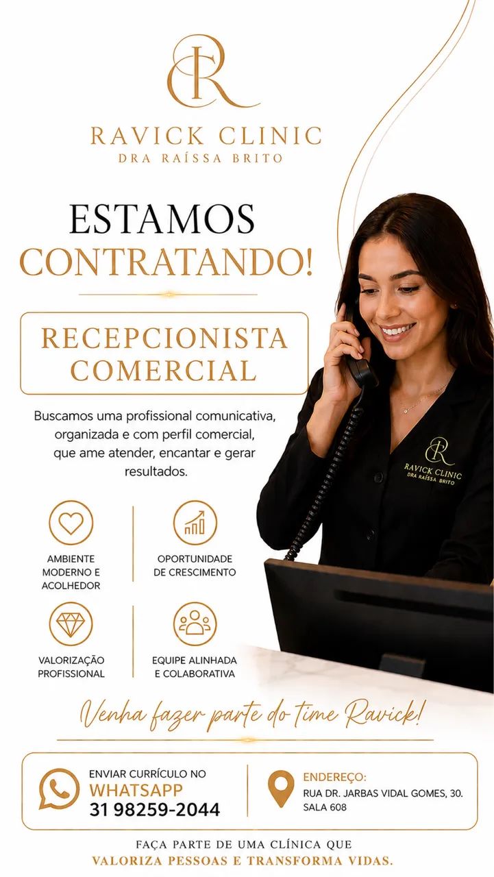 Recepcionista comercial