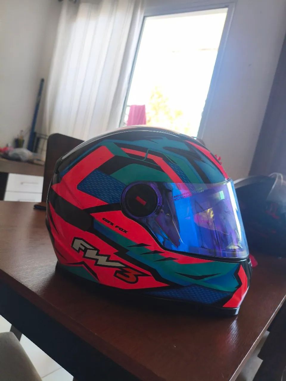 Capacete Fw3 com óculos interno - Foto 3