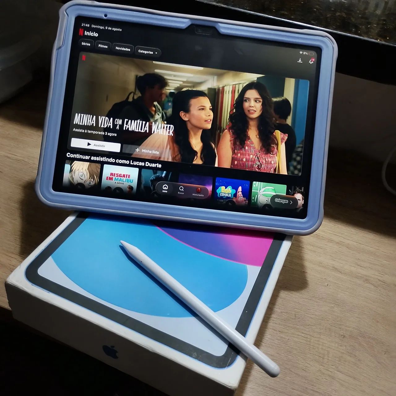 ipad apple 10 + caneta + capa + carregador  - Foto 5