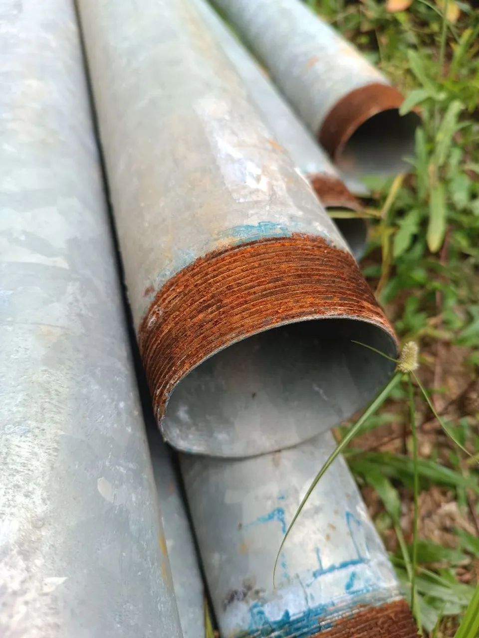 Tubo aço galvanizado incêndio c/rosca 2 1/2 polegadas - Foto 2