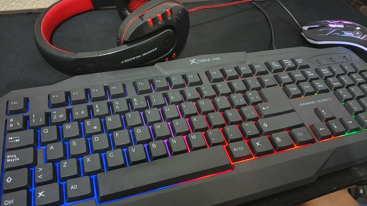 ? Kit Gamer X-Strike Completo - Teclado, Mouse, Headset e Mousepad