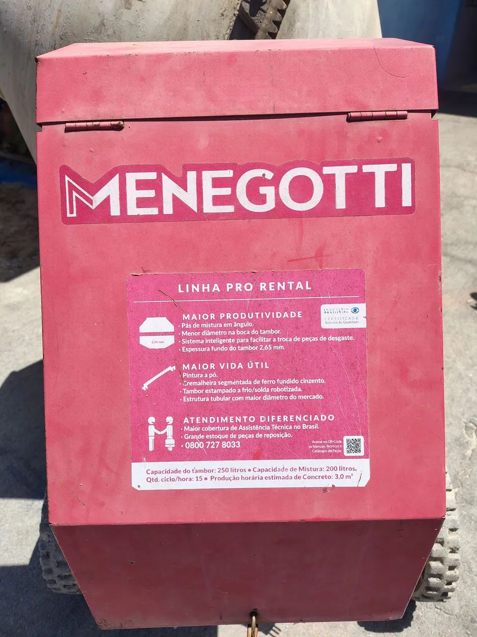 Betoneira Menegotti 250 litros  - Foto 4