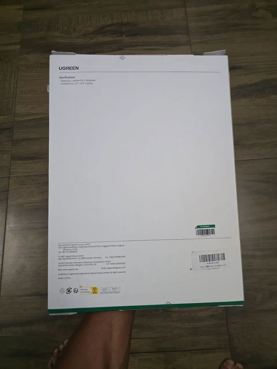 UGREEN CAPA PARA LAPTOP, até 13,9 polegadas - CINZA - Foto 3