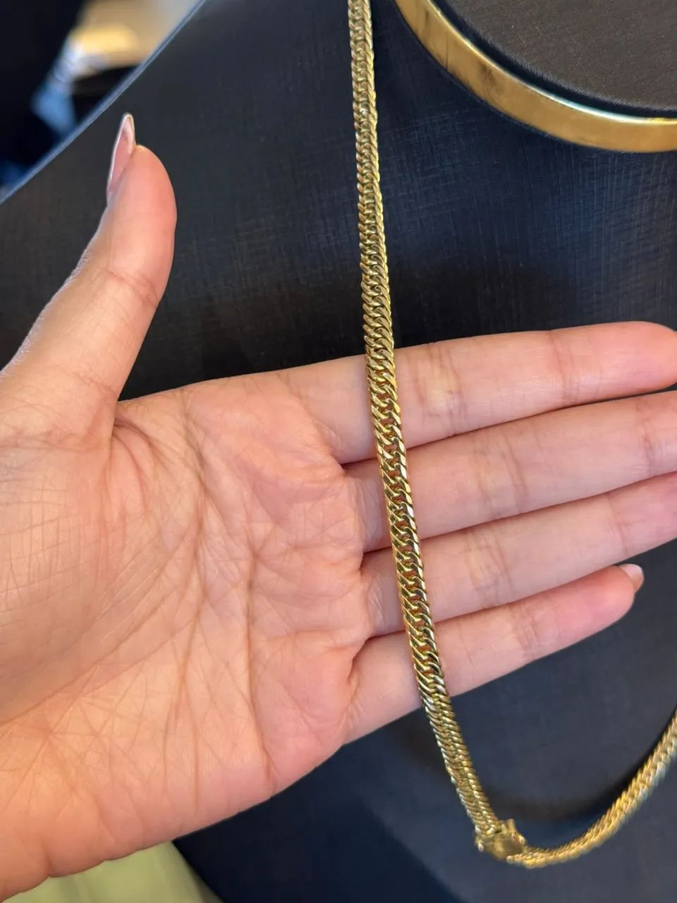 Corrente Grumet Duplo em Ouro 18k 750